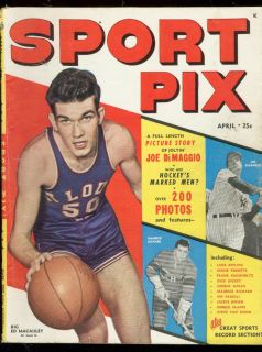 Sport PIX Mag April 1949 Ed Macauley Cover Joe DiMaggio VG