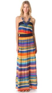 Tbags Los Angeles Necklace Maxi Dress