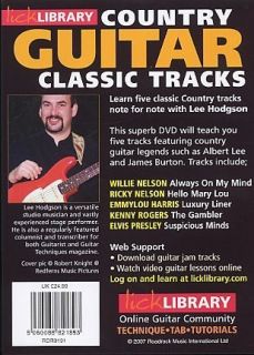 Learn Country Guitar Classic Tracks Lick Library DVD Willie Nelson