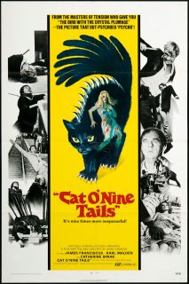 Cat O Nine Tails 1971 Original U s One Sheet Movie Poster