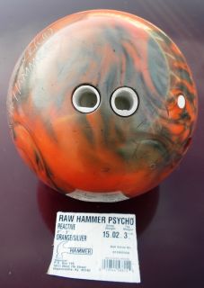 Hammer Raw Psycho 15 lb Bowling Ball Used