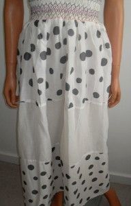 Sale New Ladies Zara Polka Dot Summer Cotton Maxi Dress