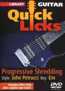 Lick Library Quick Licks John Petrucci Progressive Shredding Electric