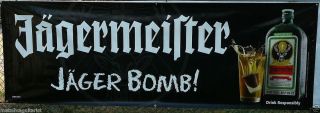 Jagermeister Jager Bomb 12 x 4 Huge Plastic Wall Banner Brand New