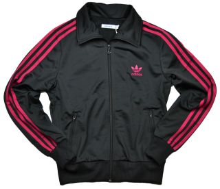 Adidas Womens Firebird Track Jacket Black Sharp Red O57513