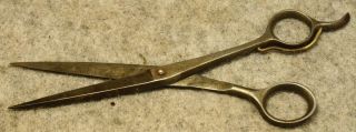 Antique 1917 James V. Genovese Brewster NY Patent Barbers Scissors