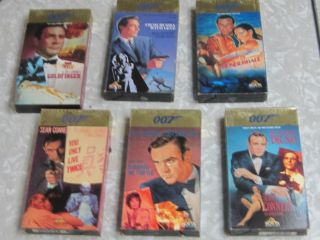 The James Bond 007 Collection Lot 6 VHS Video Movies Sean Connery