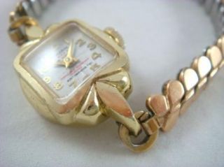 Vintage Gold Tone Michael Z Berger Rouan de Luxe Womens Dress Watch 1