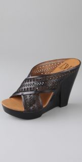 Diane von Furstenberg Mabel Crisscross Wedge Sandals