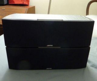 Jamo Speakers in Black Used Gently Very Good Condition E 6 Cen 5