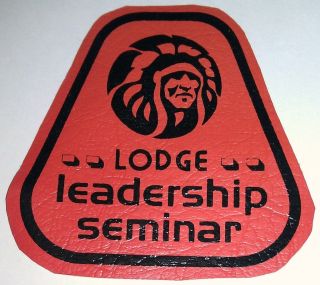 OA National Program Lodge Leadership Seminar Order of the Arrow patch