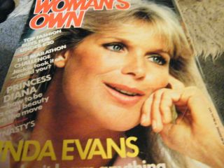  own 83 LINDA EVANS DYNASTY COVER FEATURE PRINCESS DIANA JASON CONNERY