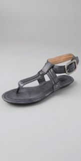Frye Alessia Trapunto Flat Sandals
