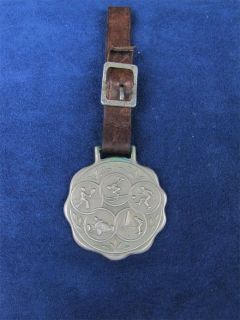 Vintage Lucky Sports Metal Watch Fob with Strap Jani K