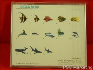 Janome Embroidery Machine Card 22 Fish Series Memory Craft 8000 New