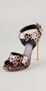 Giuseppe Zanotti High Heel Leopard Print Sandals