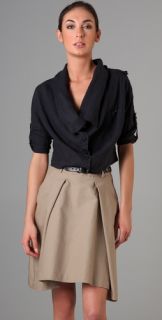 JNBY Cowl Neck Cropped Jacket