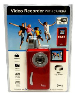 Jazz Handheld Video Recorder w Camera LCD 180 Deg Flip Screen 8 GB of