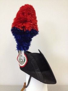  Carabinieri Hat with Badge and Feathers Historical Uniform