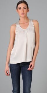 Vince Crossover Pleat Tank