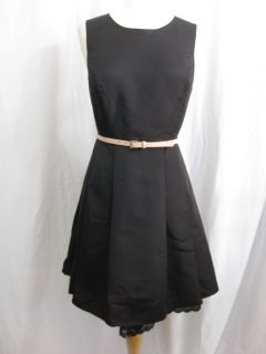 NEW Jason Wu for Target Flared Dress in Black w Creme Patent Belt Size