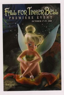 Peter Pan Tinker Bell WDCC Promo Card Postcard Disney