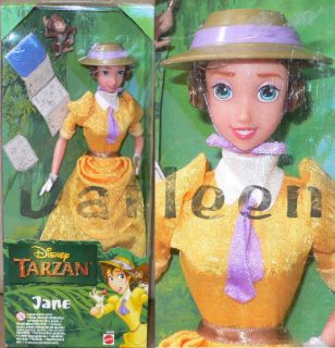 Disney Jane Doll from Tarzan Barbie Type 11 5 Doll in Yellow with