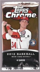 2012 Topps Chrome Dynamic Die Cuts Refractor Hot Pack Auto Harper