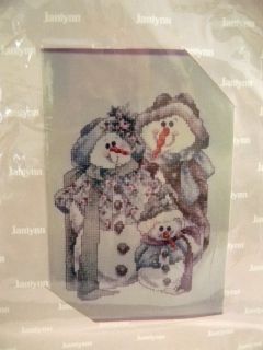 Janlynn Corporation Counted Cross Stitch and Baby Makes Three Snowmen