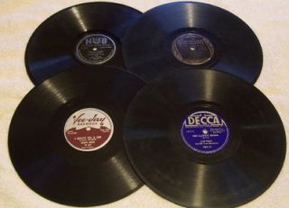 Lot of 4 Blues 78s Jimmy Reed Sam Price Lil Johnson Ace Harris