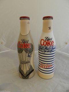 Jean Paul Gaultier Diet Coke 2 Aluminium Coca Cola Bottles UK Coke