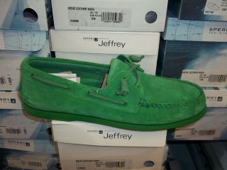 Mens Sperry Jeffrey A O Barrel Lace Green Awesome Spring Shoe Very Hip