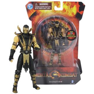 Jazwares Mortal Kombat 9 Scorpion Figure 4 in Hand