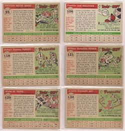 1955 Topps Baseball Lot of 15 Different Cards