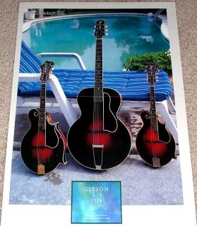 Gibson Vintage 1924 L 5 L5 Jazz Guitar Tribute Poster