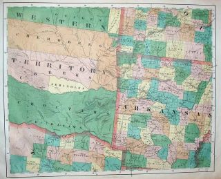 1851 John Calvin Smith United States 16 Folio Map Sheets Forming Giant