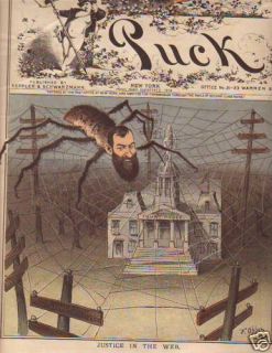 1885 Puck July 22 Jay Gould Spins His Web Grant Buckner