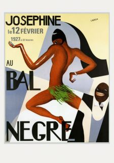 JOSEPHINE BAKER Jazz Revue Bal Negre FINE French Vintage Poster Repo