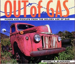 Out of Gas Old Pickup Trucks Gasoline Pumps Filling Station Golden Age