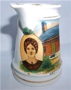  Cream Pitcher Souvenir Jennie Wale (Wade) House Gettysburg PA Error