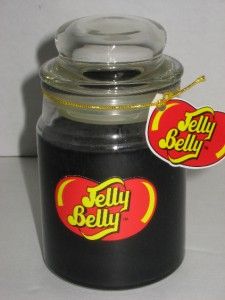 Black Licorice Scented Jelly Belly Beans Jar Candle 4oz Candy Xmas
