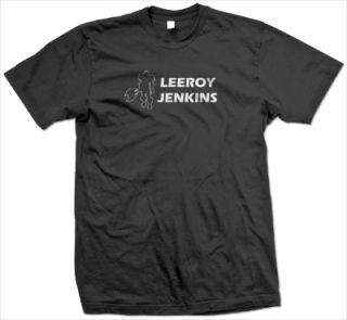 Leeroy Jenkins Funny T Shirt Gamer WOW Tee s 3XL Custom