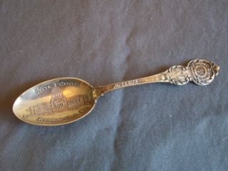 Antique Sterling Silver Jefferson City Missouri Souvenir Spoon