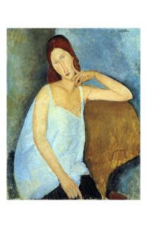 Amedeo Modigliani Art Poster Jeanne Hebuterne