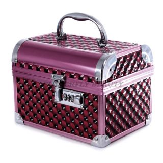 Artist Cosmetic Train Case Bag Box Set Code Lock Aluminum W079