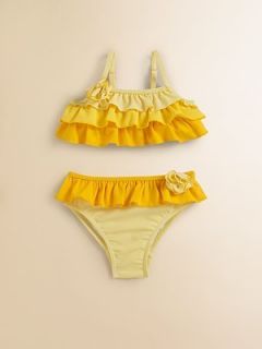 Juicy Couture Infant Baby Girl Swimsuit Yellow Mult Sz