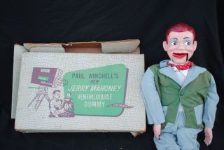  Winchells Jerry Mahoney Ventriloquist Dummy Doll w Orig Box