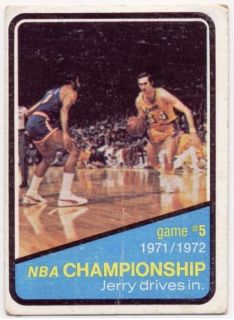 Jerry West 72 73 Topps 158