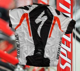 Cycling Jersey New Medium Specialized Decal Red Black White Bold