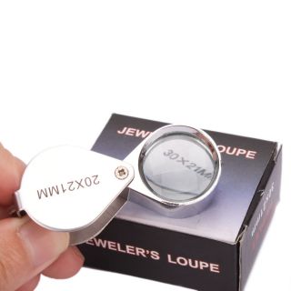 20x21mm Jewelry Diamond Watch Repair Magnifying Glass Magnifier Loupe